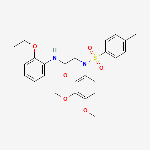 molecular formula C25H28N2O6S B3460689 N~2~-(3,4-dimethoxyphenyl)-N~1~-(2-ethoxyphenyl)-N~2~-[(4-methylphenyl)sulfonyl]glycinamide 