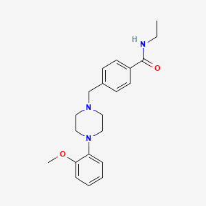 molecular formula C21H27N3O2 B3460705 N-ethyl-4-{[4-(2-methoxyphenyl)-1-piperazinyl]methyl}benzamide 