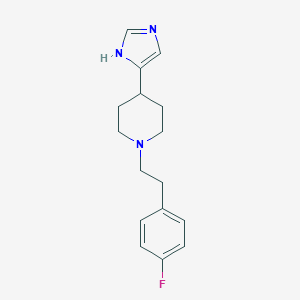 molecular formula C16H20FN3 B034608 1-[2-(4-fluorophenyl)ethyl]-4-(1H-imidazol-5-yl)piperidine CAS No. 106243-67-8