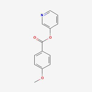 molecular formula C13H11NO3 B3460854 Pyridin-3-yl 4-methoxybenzoate 