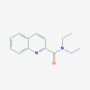 molecular formula C14H16N2O B3460872 N,N-diethylquinoline-2-carboxamide 
