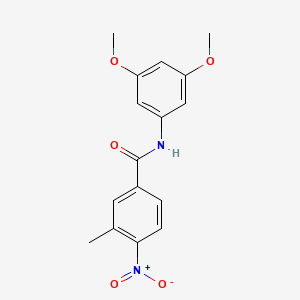 molecular formula C16H16N2O5 B3460917 N-(3,5-dimethoxyphenyl)-3-methyl-4-nitrobenzamide 