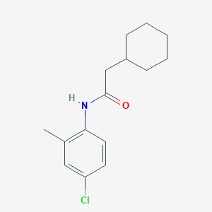 molecular formula C15H20ClNO B3460938 N-(4-chloro-2-methylphenyl)-2-cyclohexylacetamide 