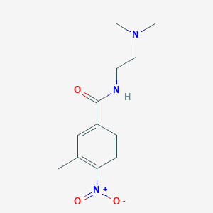 molecular formula C12H17N3O3 B3460940 N-[2-(dimethylamino)ethyl]-3-methyl-4-nitrobenzamide 