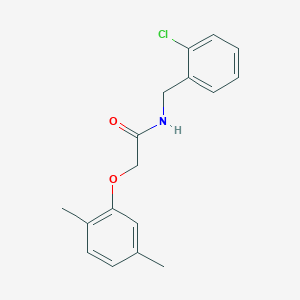 molecular formula C17H18ClNO2 B3460991 N-(2-chlorobenzyl)-2-(2,5-dimethylphenoxy)acetamide 