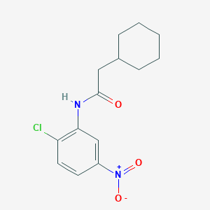 molecular formula C14H17ClN2O3 B3461028 N-(2-chloro-5-nitrophenyl)-2-cyclohexylacetamide 