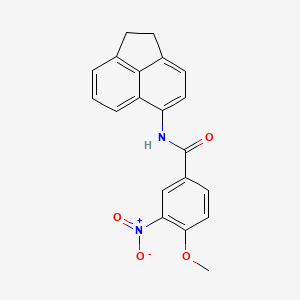 molecular formula C20H16N2O4 B3461085 N-(1,2-dihydroacenaphthylen-5-yl)-4-methoxy-3-nitrobenzamide 