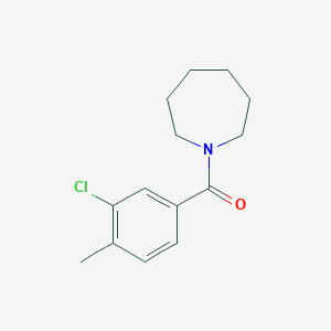 molecular formula C14H18ClNO B3461096 Azepan-1-yl(3-chloro-4-methylphenyl)methanone 