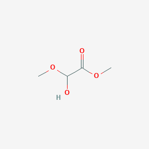 molecular formula C4H8O4 B034612 Methyl 2-Hydroxy-2-methoxyacetate CAS No. 19757-97-2