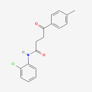 molecular formula C17H16ClNO2 B3461201 N-(2-chlorophenyl)-4-(4-methylphenyl)-4-oxobutanamide 