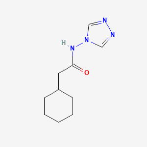 molecular formula C10H16N4O B3461205 2-cyclohexyl-N-(4H-1,2,4-triazol-4-yl)acetamide CAS No. 462622-06-6