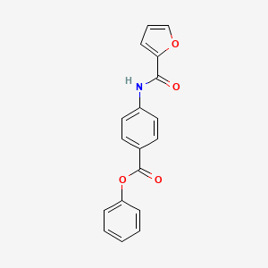 molecular formula C18H13NO4 B3461274 phenyl 4-(2-furoylamino)benzoate 