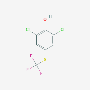 molecular formula C7H3Cl2F3OS B034613 2,6-Dichloro-4-(trifluoromethylthio)phenol CAS No. 102794-04-7