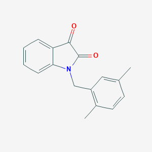 molecular formula C17H15NO2 B346132 1-(2,5-dimethylbenzyl)-1H-indole-2,3-dione CAS No. 688037-87-8