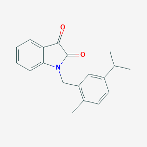 molecular formula C19H19NO2 B346133 1-[2-甲基-5-(异丙基)苄基]-1H-吲哚-2,3-二酮 CAS No. 688038-80-4