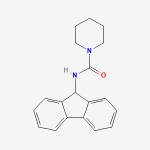 molecular formula C19H20N2O B3461339 N-(9H-fluoren-9-yl)piperidine-1-carboxamide 