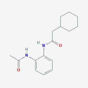 molecular formula C16H22N2O2 B3461363 N-[2-(acetylamino)phenyl]-2-cyclohexylacetamide 