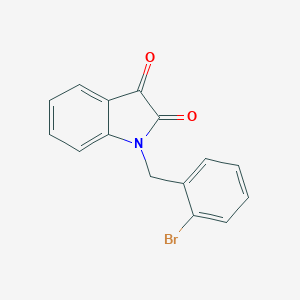 molecular formula C15H10BrNO2 B346137 1-(2-bromobenzyl)-1H-indole-2,3-dione CAS No. 689757-55-9
