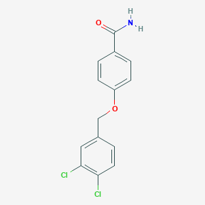 molecular formula C14H11Cl2NO2 B346143 4-[(3,4-Dichlorobenzyl)oxy]benzamide CAS No. 1273152-47-8