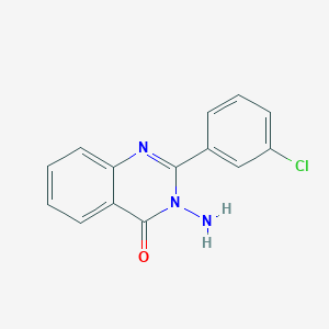 molecular formula C14H10ClN3O B346149 3-Amino-2-(3-chlorophenyl)quinazolin-4(3H)-one CAS No. 388103-29-5