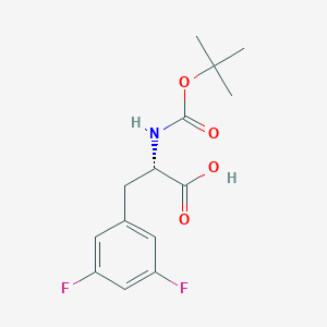 molecular formula C14H17F2NO4 B346173 (S)-N-Boc-3,5-difluorophenylalanine CAS No. 205445-52-9