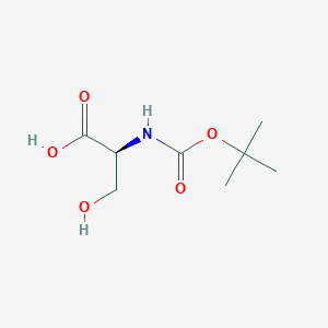 molecular formula C8H15NO5 B346174 N-[tert-butoxycarbonyl]-L-serine CAS No. 3262-72-4