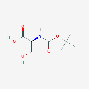 molecular formula C8H15NO5 B346174 N-(tert-Butoxycarbonyl)-L-serine CAS No. 3262-72-4