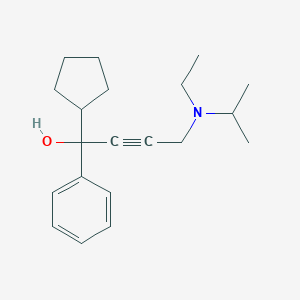 molecular formula C20H29NO B346189 1-Cyclopentyl-4-(ethyl-isopropyl-amino)-1-phenyl-but-2-yn-1-ol CAS No. 24836-75-7
