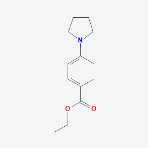 molecular formula C13H17NO2 B034620 Ethyl 4-(pyrrolidin-1-yl)benzoate CAS No. 101038-63-5