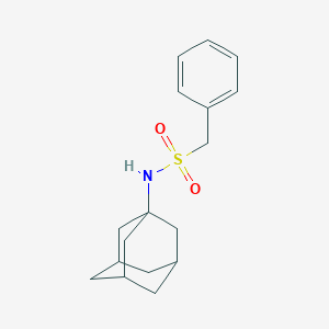 molecular formula C17H23NO2S B346207 N-(adamantan-1-yl)-1-phenylmethanesulfonamide CAS No. 898065-22-0