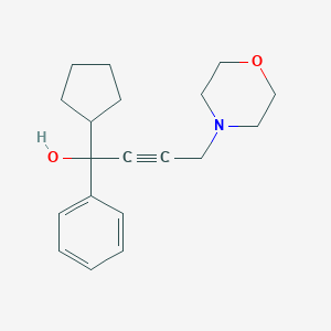 molecular formula C19H25NO2 B346210 1-Cyclopentyl-4-morpholin-4-yl-1-phenylbut-2-yn-1-ol CAS No. 374085-41-3