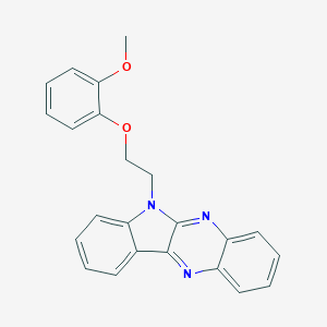 molecular formula C23H19N3O2 B346212 6-[2-(2-methoxyphenoxy)ethyl]-6H-indolo[2,3-b]quinoxaline CAS No. 637756-17-3