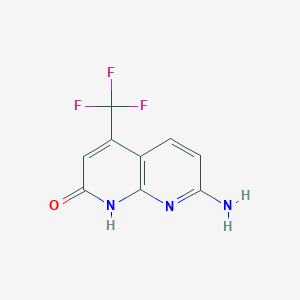 7-Amino-4-(trifluoromethyl)-1,8-naphthyridin-2-ol