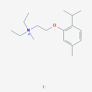 molecular formula C17H30INO B034623 BGBASGWBMOITHT-UHFFFAOYSA-M CAS No. 102571-20-0