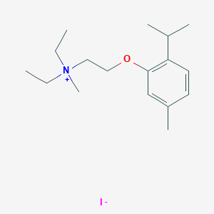 molecular formula C17H30INO B034623 Ammonium, diethylmethyl(2-(thymyloxy)ethyl)-, iodide CAS No. 102571-20-0