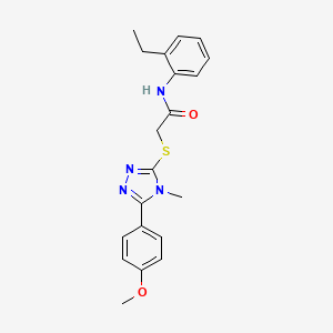 molecular formula C20H22N4O2S B3462342 N-(2-ethylphenyl)-2-{[5-(4-methoxyphenyl)-4-methyl-4H-1,2,4-triazol-3-yl]sulfanyl}acetamide CAS No. 335396-35-5