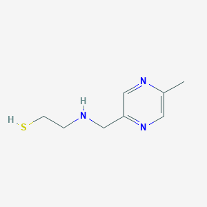 molecular formula C8H13N3S B034626 2-(((5-Methylpyrazin-2-yl)methyl)amino)ethanethiol CAS No. 105827-86-9