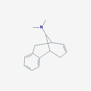 molecular formula C15H19N B034629 5,6,9,10-Tetrahydro-N,N-dimethyl-5,9-methanobenzocycloocten-11-amine CAS No. 103064-23-9