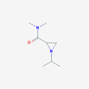 molecular formula C8H16N2O B034630 1-Isopropyl-N,N-dimethylaziridine-2-carboxamide CAS No. 103912-35-2
