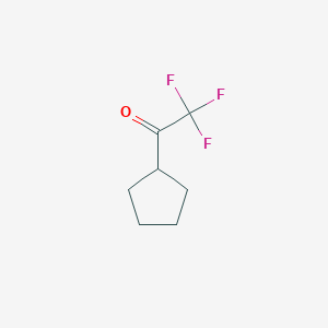 molecular formula C7H9F3O B034632 1-Cyclopentyl-2,2,2-trifluoroethan-1-one CAS No. 101066-63-1