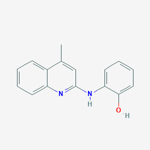 molecular formula C16H14N2O B346377 2-(4-Methylquinolin-2-ylamino)phenol 
