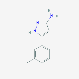 molecular formula C10H11N3 B346378 5-m-Tolyl-2H-pyrazol-3-ylamine CAS No. 80568-96-3