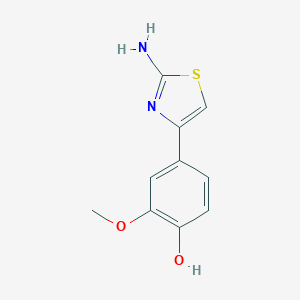 molecular formula C10H10N2O2S B346379 4-(2-Amino-1,3-thiazol-4-yl)-2-methoxyphenol CAS No. 423749-34-2
