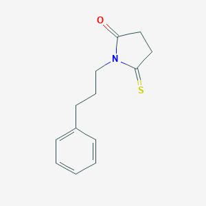 molecular formula C13H15NOS B034638 1-(3-Phenylpropyl)-5-sulfanylidenepyrrolidin-2-one CAS No. 103872-62-4