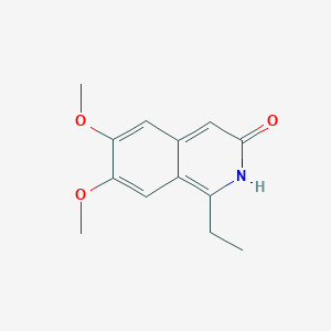 molecular formula C13H15NO3 B346385 1-ethyl-6,7-dimethoxy-2H-isoquinolin-3-one CAS No. 331959-42-3