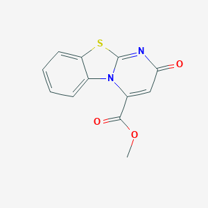molecular formula C12H8N2O3S B346389 methyl 2-oxo-2H-pyrimido[2,1-b][1,3]benzothiazole-4-carboxylate CAS No. 50290-39-6