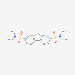molecular formula C21H28N2O4S2 B346404 N2,N2,N7,N7-tetraethyl-9H-fluorene-2,7-disulfonamide CAS No. 59014-87-8