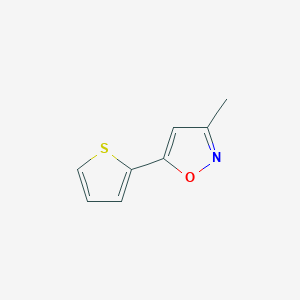 molecular formula C8H7NOS B034643 3-Methyl-5-(2-thienyl)isoxazole CAS No. 104516-55-4