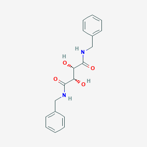 molecular formula C18H20N2O4 B034644 (-)-N,N'-Dibenzyl-D-tartaric diamide CAS No. 108321-43-3