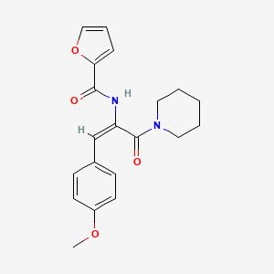 molecular formula C20H22N2O4 B3464618 N-[(E)-1-(4-methoxyphenyl)-3-oxo-3-piperidin-1-ylprop-1-en-2-yl]furan-2-carboxamide 